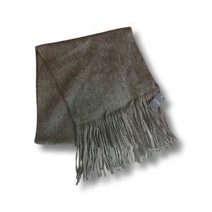 NWT Lucky Brand Grey Scarf with Fringe